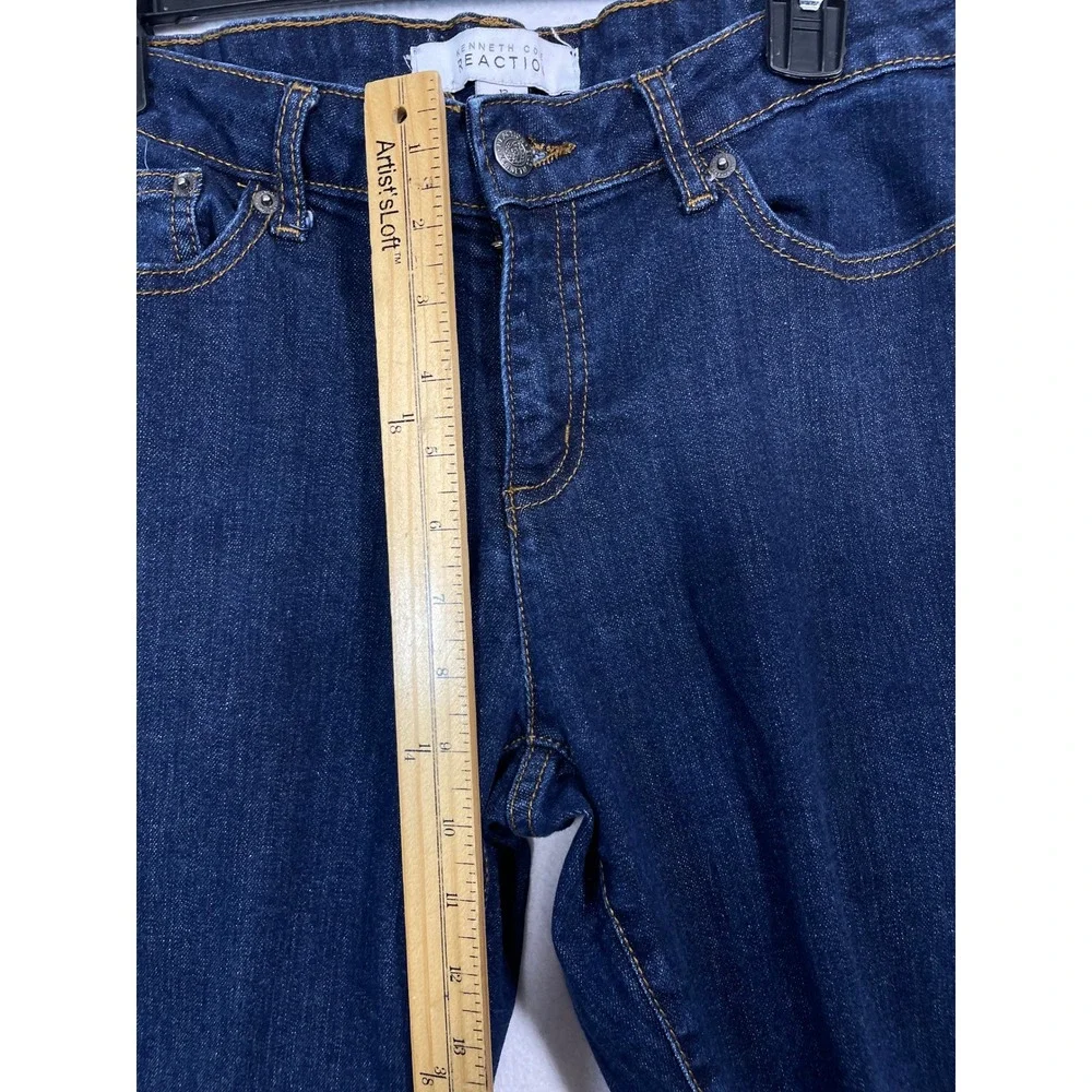 Kenneth Cole Reaction Denim‎ Jeans Womens Size 12 Short Dark Wash